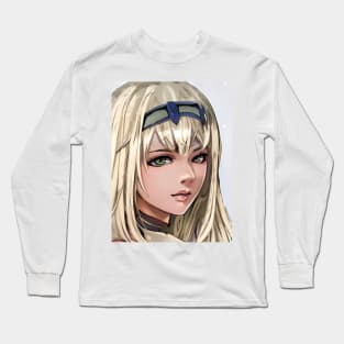 Blonde Hair Anime Girl Long Sleeve T-Shirt